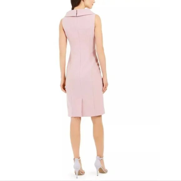 NWT Harper Rose Tie Neck Sheath Dress (Sz M) - Picture 3 of 8